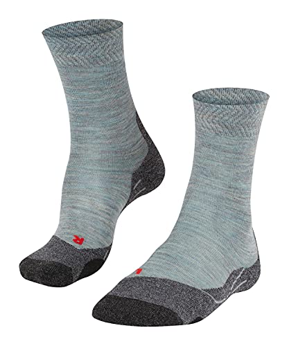 Falke Damskie skarpetki trekkingowe TK2 Melange mieszanka wełny merynosów, 1 opakowanie niebieski Blau (Smoke Blue 6333) 41-42 16163