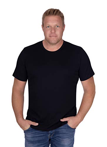 Trigema trigema męski T-shirt 602201 _ 050, kolor: czarny , rozmiar: xxl 602201_008_XXL_008_XXL