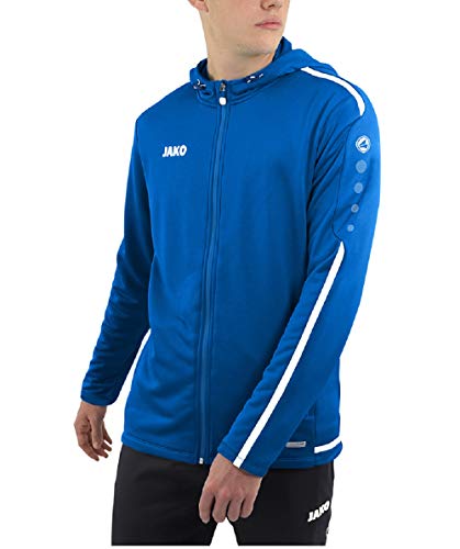 Jako Striker 2.0 męska kurtka z kapturem, kolor królewski/biały, 3XL