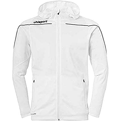 Uhlsport STREAM 22 TRACK HOOD kurtka dziecięca, biały/czarny, 152