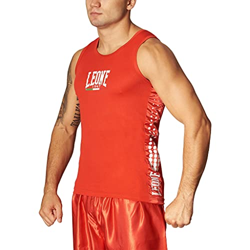Leone 1947 rękawice bokserskie, Top Unisex – dla dorosłych czerwony czerwony M