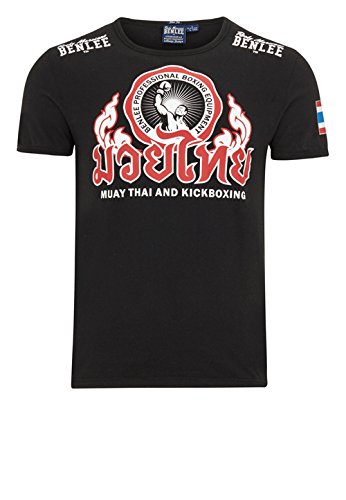 Benlee Rocky Marciano Thailand koszulka męska w fasonie slim fit, czarny, M 190101-1000-M_1000_M