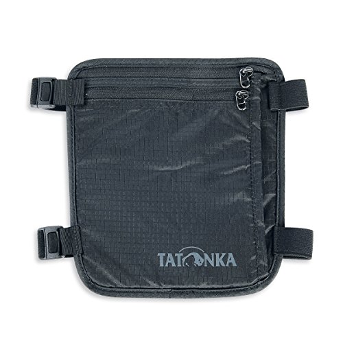 Tatonka Skin Secret Pocket – portfel ochronny do noszenia na nodze – zapewnia miejsce na paszporty, karty kredytowe, gotówkę, itp. – z miękką i przyjazną dla skóry tylną stroną – 19 x 19 cm