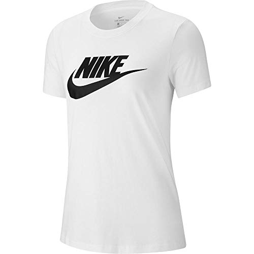 NIKE Nike Damski T-shirt W Nsw Tee Essntl Icon Futura biały Bia$80y/(czarny) 17-23 BV6169