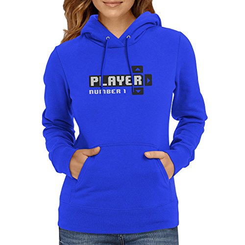 NERDO NERDO damski sweter z kapturem Player Number 1, Marine, XL, VEND-13035 VEND-13035