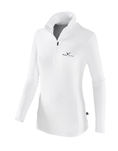 Black Crevice Damska bluza narciarska z polaru, biała/czarna, 38