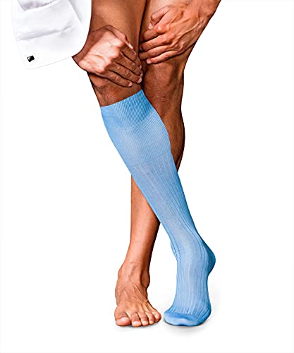 FALKE skarpety męskie nr 10 Pure Fil D'Ecosse niebieski bleue 41-42