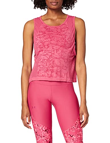 Under Armour Ua Vanish damski bezszwowy tank top na mięśnie z siatki Red (Rot) M 1328288-853-M