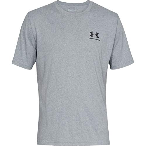 Under Armour Koszulka SPORTSTYLE LEFT CHEST SS Szara 1326799-036-01