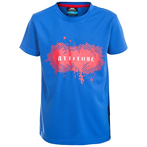 Trespass młodych Declare T-Shirt z nadrukiem, niebieski, 3/4 MCTOTSN10002_BLU3/4