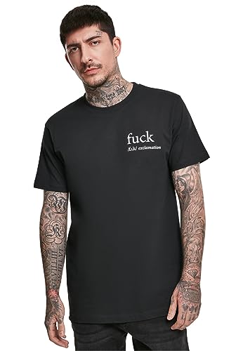 Mister Tee Męski T-shirt FCK, czarny, S