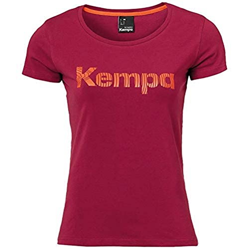 Kempa damska koszulka GRAPHIC T-SHIRT WOMEN odzież do noszenia na co dzień, ciemnoczerwona, XXL