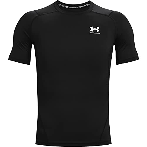 Under Armour Under Armour Męska koszulka Heatgear Armour Compression czarny Black/White (001) S 1361518-001-Small