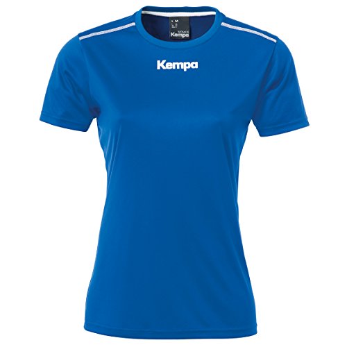 FanSport24 Kempa piłka ręczna poliester koszulka z krótkim rękawem trening top kobiety ciemnoniebieski rozmiar L 200235009