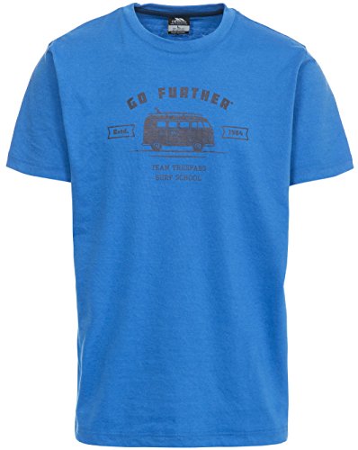 Trespass mężczyzn Space koszulka z krótkim rękawem T-Shirt, kolor: niebieski, rozmiar: uniwersalny B0793G9MT6