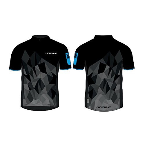 Haibike Haibike Męski wielofunkcyjny T-shirt męski czarny czarny/niebieski S 9505200936