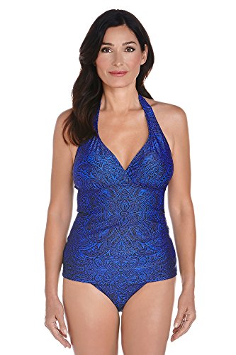 Coolibar cooli Bar damski Bandeau tankini ochrony przed promieniami UV 50 +, niebieski, XL 03305-4290/55