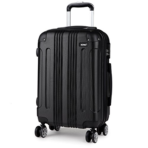 Kono Twarda obudowa bagaż lekki ABS 4 kółka spinner podróż służbowa walizka na kółkach (61 cm)