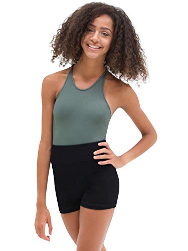 Capezio Damska kurtka z żebrowaniem z zapięciem na plecach Active, zielony safari, XS