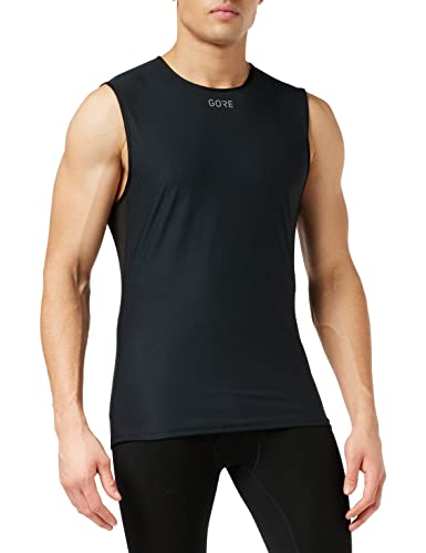 Gore Wear Mężczyźni M GWS BL Bezrękawnik, Czarny, XXL