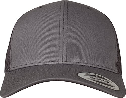 Flexfit Uniseks Retro Trucker Czapka z Daszkiem, Szary