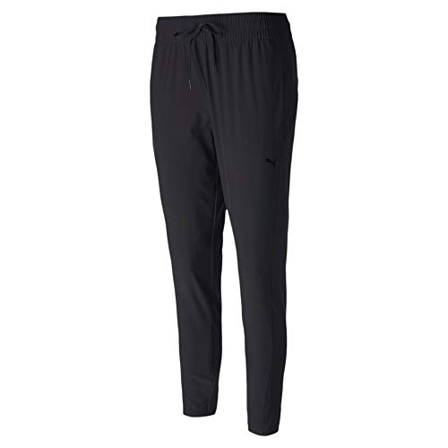 Puma Damskie spodnie do studia tkane czarne, L