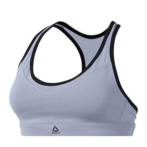 Reebok Hero Racer damski biustonosz sportowy szary Denim Staub X-S