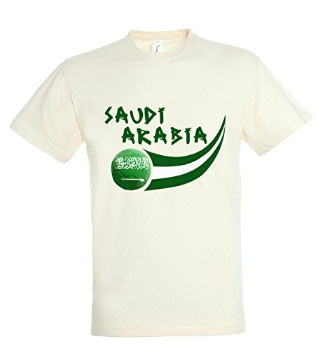 Supportershop supportershop T-shirt męski Arabia Saudyjska, biały, fr: 2 XL (rozmiar producenta: XXL) 5060542524247