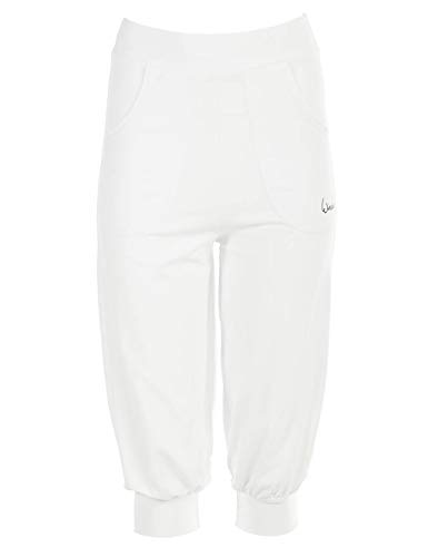 WINSHAPE damskie spodnie treningowe Winshape damskie przewiewne spodnie treningowe 3/4-high waist-spodnie Wbe12, Winshape All-fit Style, fitness, czas wolny biały biały L
