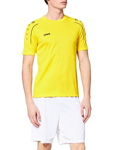 JAKO JAKO Klasyczny T-shirt męski Classico żółty cytrynowy 4XL 6150