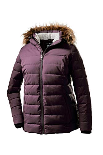 STOY STOY Damska kurtka WMN Quilted JCKT E o wyglądzie puchu z odpinanym kapturem, oberżyna, 48 36404-000