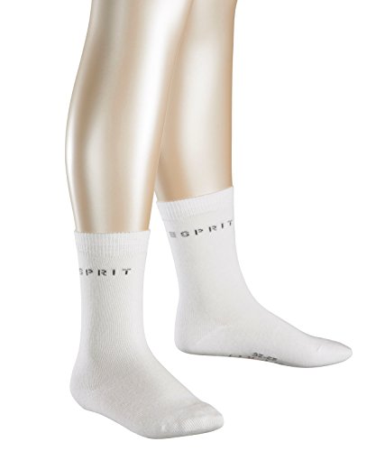 Esprit uniseks dziecięce logo stóp 2-pak K So skarpety (2 sztuki) White (Off-White 2010) 9-12 Years 19041-2010
