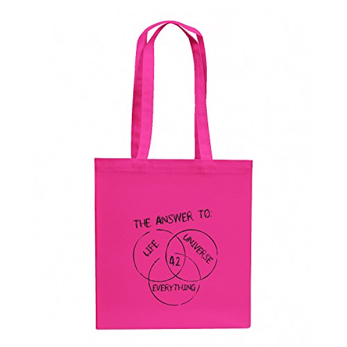 NERDO Unisex Adult VEND-138274 worek materiałowy, różowy, 38 cm x 42 cm