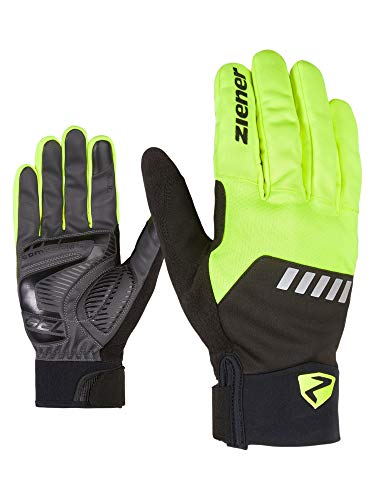 Ziener DALLEN TOUCH Long rower, rower górski, rękawiczki rowerowe | Długie palce z funkcją dotykową - oddychające/amortyzujące/wiatroszczelne/softshell, poison yellow, 7