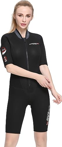 Cressi damskie Endurance Lady 5 MM neoprenu Shorty 3 MM do nurkowania i schnorchler, czarny, S/2 JLV477002