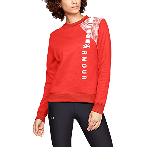 Under Armour damska bluza z syntetycznego polaru Crew Wm, pomarańczowa, small 1321144-877-S
