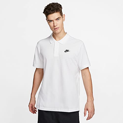 Nike Męska koszulka polo Sportswear biały biały i czarny S CJ4456