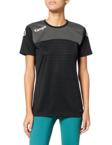 Kempa damska koszulka trykotowa Emotion 2.0 czarny Czarny/Antracytowy X-L