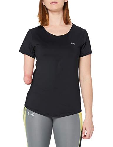 Under Armour damska koszulka sportowa Ss z krótkim rękawem Black/Metallic Silver S