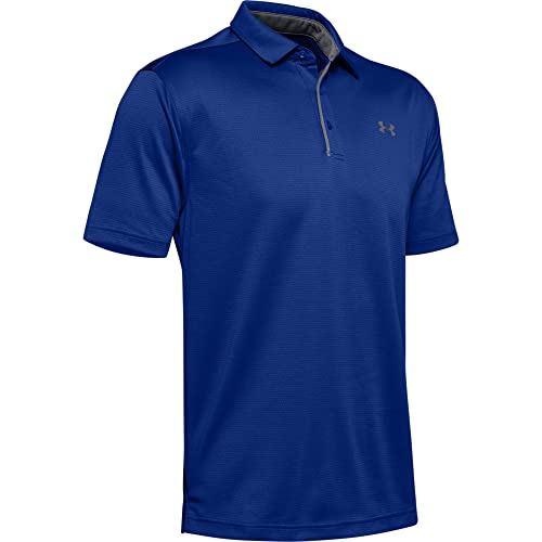 Under Armour koszulka męska Tech Polo koszulka z krótkim rękawem, czarna, S, pomarańczowa, xl 1290140