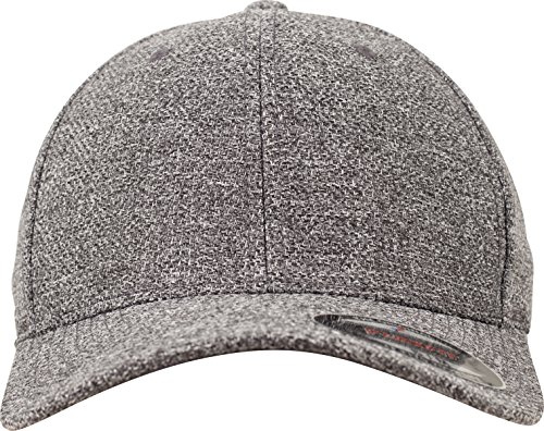 Flexfit Melange Cap czapka uniseks szary dk heathergrey S-M