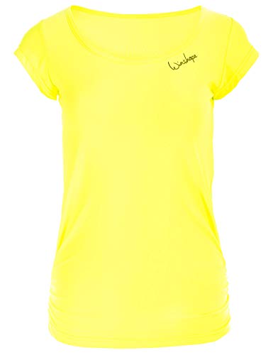 WINSHAPE WINSHAPE damski tanktop Winshape damski, super lekki, funkcjonalny t-shirt z krótkim rękawem Aet106, Winshape Slim Style Fitness joga pilates żółty żółty neonowy XX-L AET106-NEON-GELB-XXL