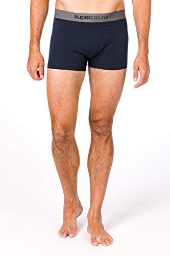 super.natural super. Natural męska M Base Mid 175 Merino boxershort, niebieski, s SNM003860
