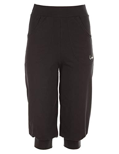 WINSHAPE damskie spodnie treningowe Winshape damskie przewiewne spodnie treningowe 3/4-high waist-spodnie Wbe12, Winshape All-fit Style, fitness, czas wolny czarny czarny S