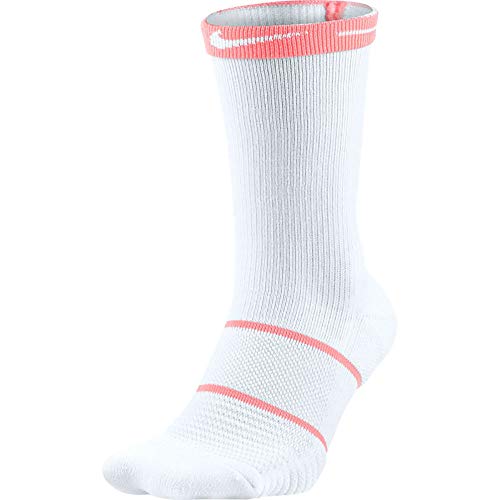 Nike Court Essentials Crew skarpety męskie, białe (White/Lava Glow), S