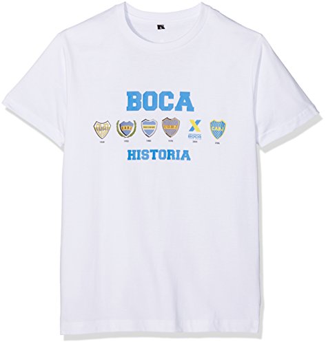 Boca Juniors T-Shirt dla mężczyzn z Boca oratorium z logo, rozmiar S, biały, biały, m 5060360360195