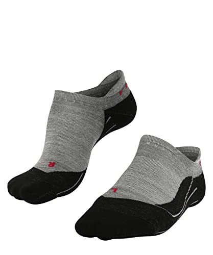 Falke TK5 Invisible skarpety damskie, mieszanka wełny merynosów i bawełny, 1 opakowanie, szare (Light Grey 3403), rozmiar: 39-40