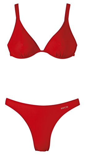 Beco damski strój kąpielowy z fiszbinami bikini czerwony, 36
