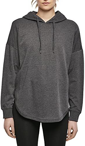 Build Your Brand Damski sweter z kapturem Ladies Oversized Hoody, bluza z kapturem dla kobiet dostępna w 3 kolorach, rozmiarach XS - XL Charcoal (Heather). M