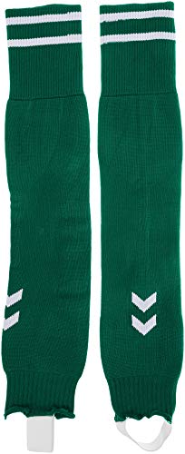 Hummel Skarpety unisex Element Football Sock Footless zielony Everzielony/biały Einheitsgröße 203404-6131